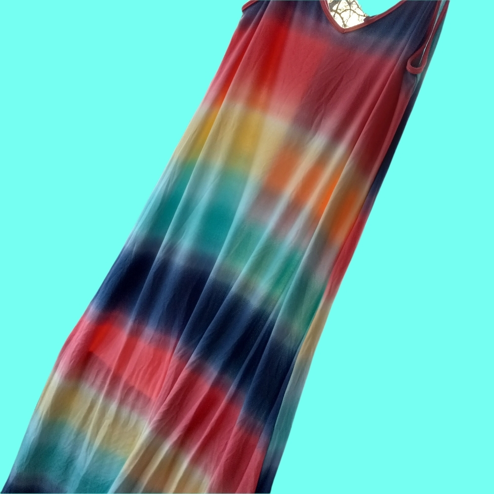 Plus Size Rainbow Dress